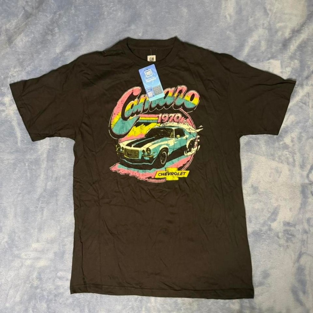 Chevrolet Camaro black cotton t-shirt men size L‎